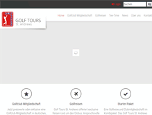 Tablet Screenshot of golftour.de